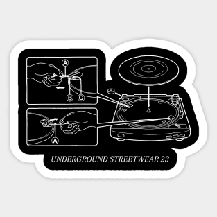 Dj Turntabel Vinyl Sticker